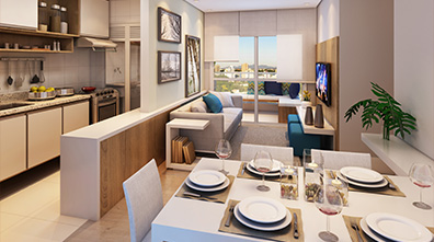 Perspectiva do Living